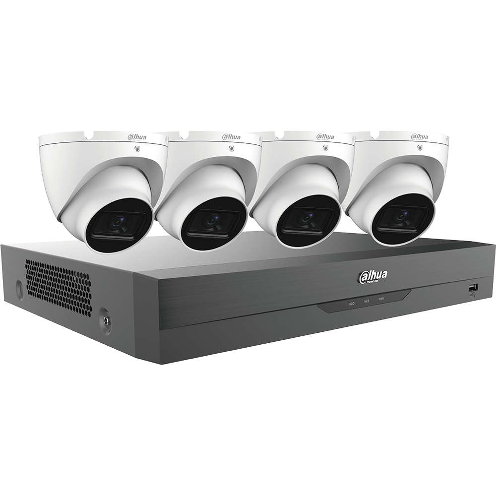 Dahua KIT-4-HDCVI — Комплект 4 HDCVI камеры + XVR