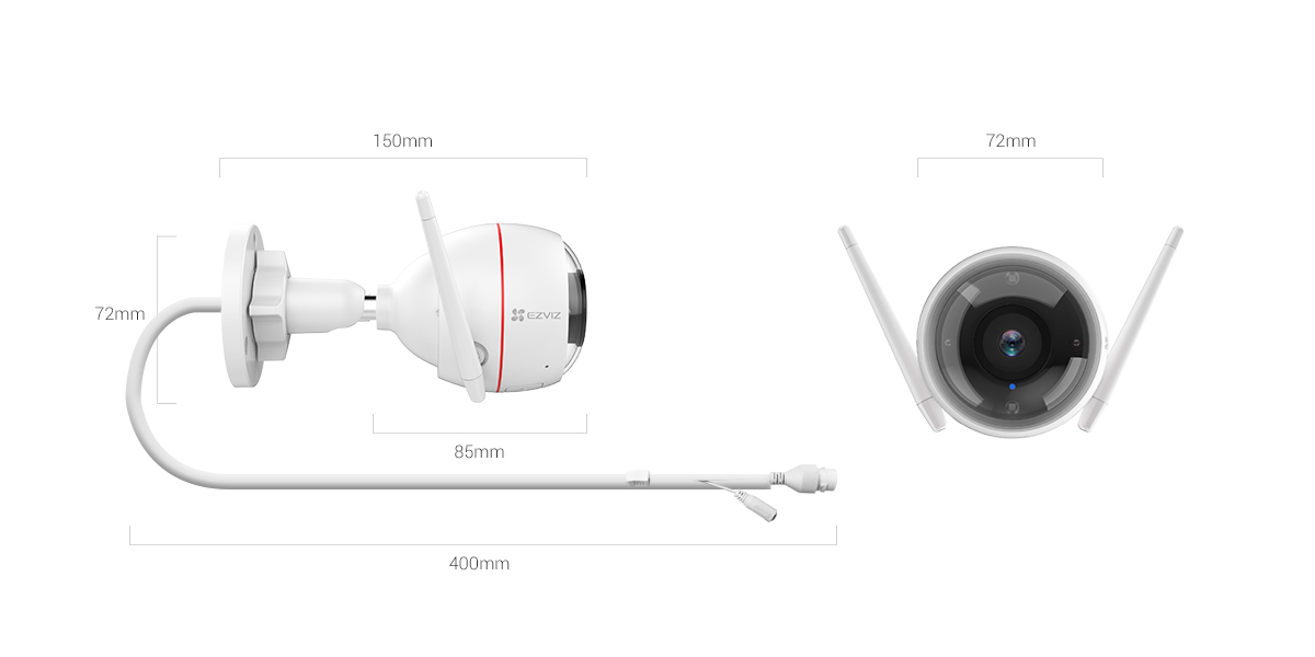 Ezviz C3W Pro — Уличная Wi-Fi камера 4 Мп ColorVu