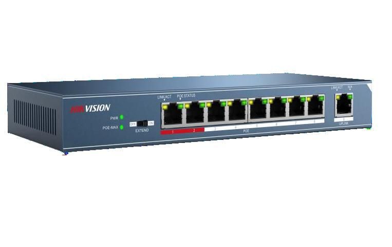 Hikvision DS-3E0109P-E — PoE-коммутатор 8+1