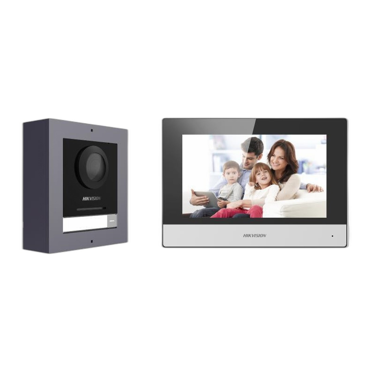 Hikvision DS-KIS602 — Комплект IP-видеодомофон (монитор + панель)