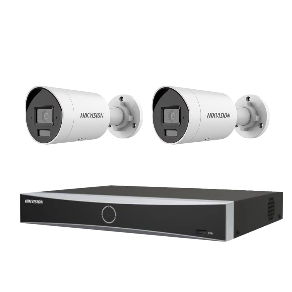 Hikvision Видеонаблюдение для квартиры — 2 камеры (эконом)